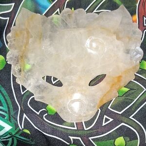 Golden Healer Crystal Fox Mask